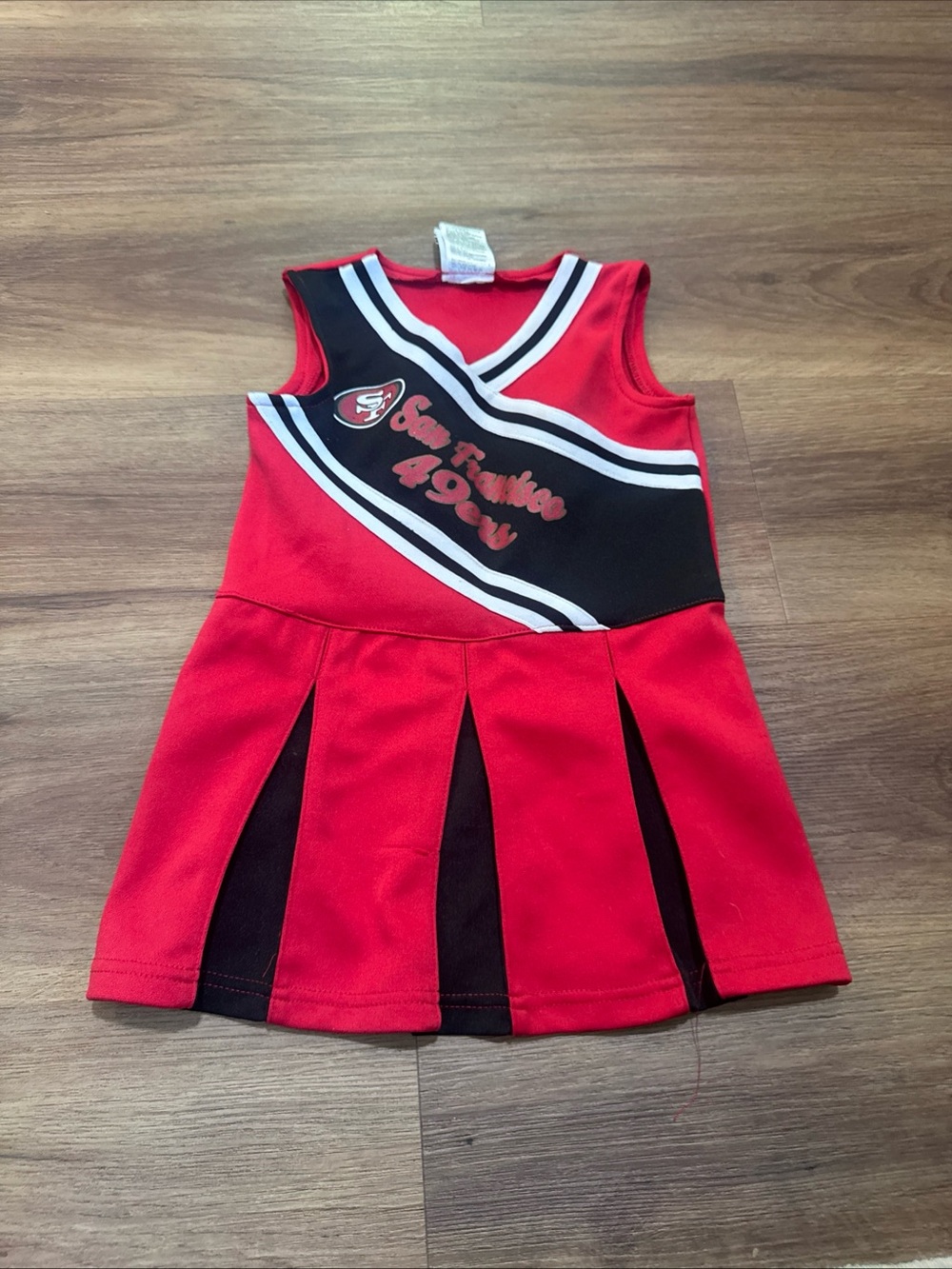 NFL team apparel 49ERS Toddler 4T Dress And Size 6 Red Maroon Dress